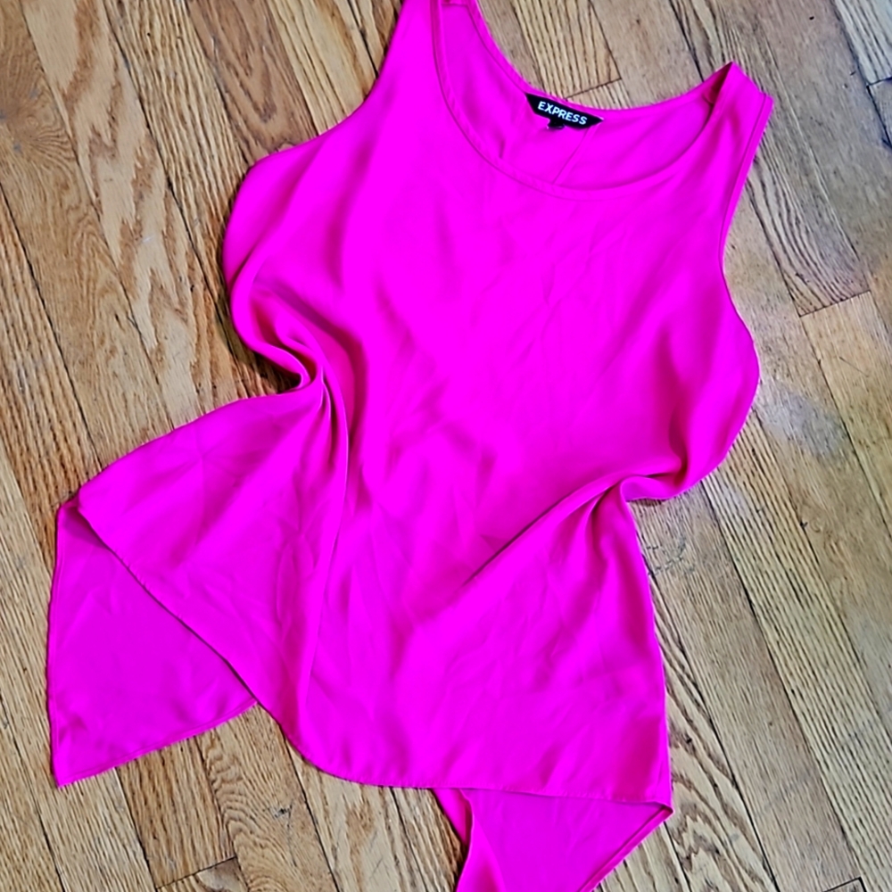 Open back pink express top